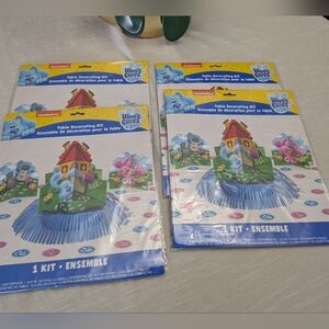 Set of 4 Nickelodeon Blue's Clues & You! table decorating kit Bundle Party Decor